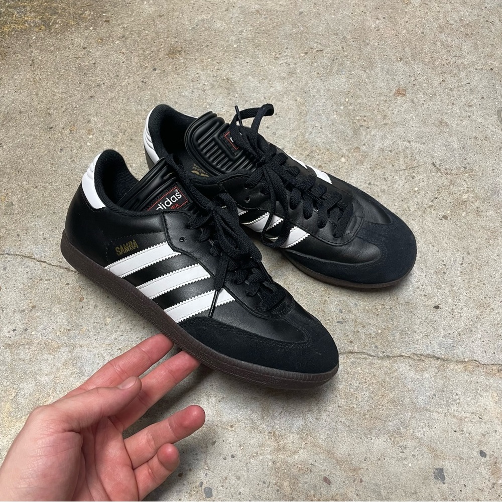 NWOT Classic Black Adidas Sambas shoes
